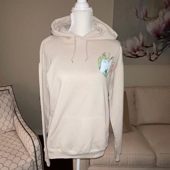 Artist Union Unisex Hoodie With Japanese Cranes NWOT - Picture 2 of 16